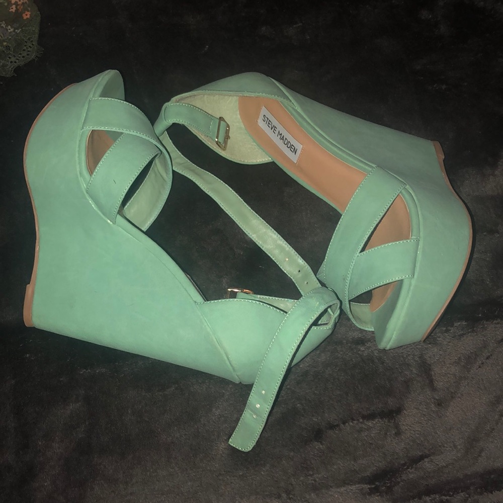 Mint Green Steve Madden Wedge